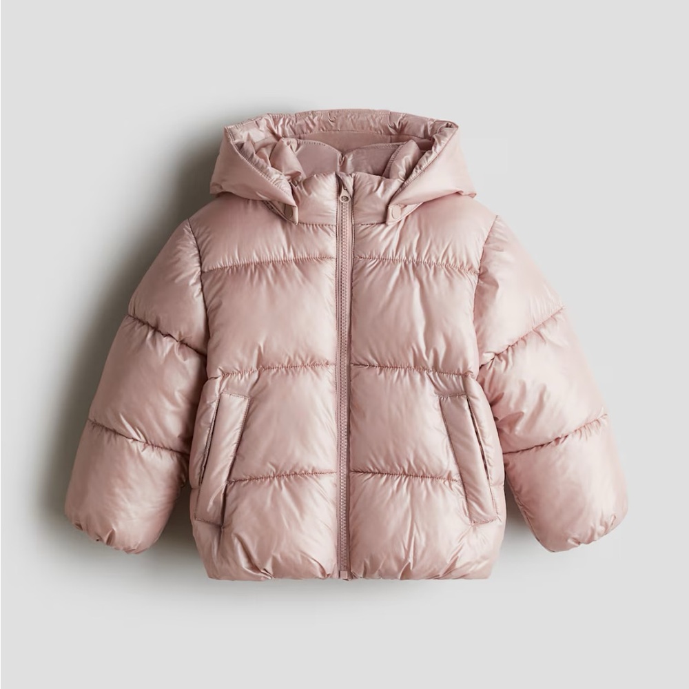 H&M Blush Pink Puffer Jacket - 2T / girls